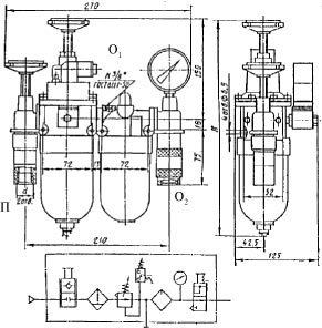 Пневмоблок П-Б1 16/10 - рисунок 3